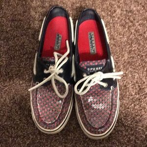 ⭐️Bundle 5 for $20⭐️ Sperry Navy with red dots